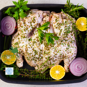 greenag organic herbed butterflied chicken